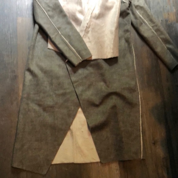 Anthropologie Amadi Camilla Suede Sherpa Jacket, - Picture 3 of 7
